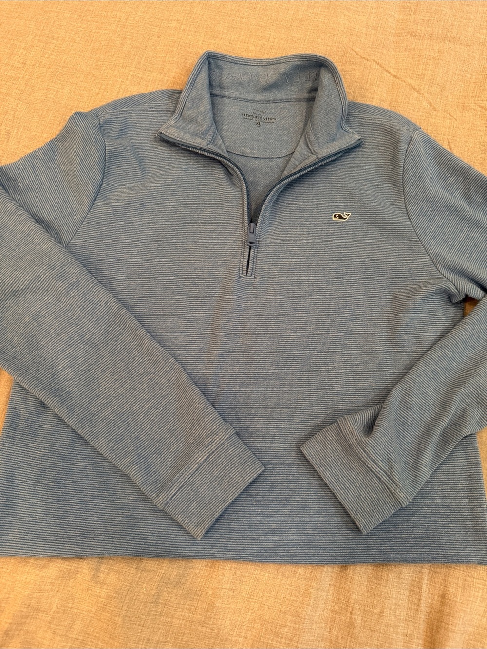 Vineyard Vines Kid’s Light Blue Quarter-Zip Sweater